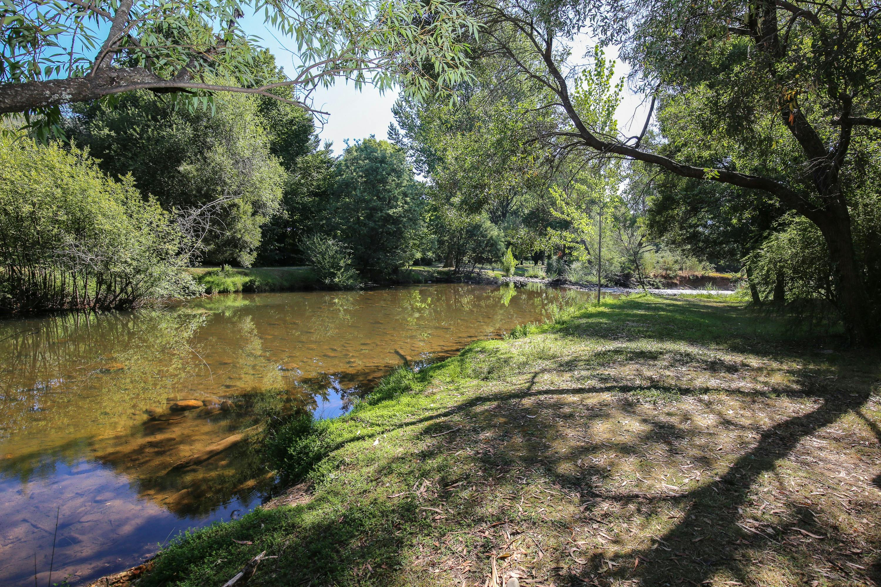 River frontage at Olive Retreat
