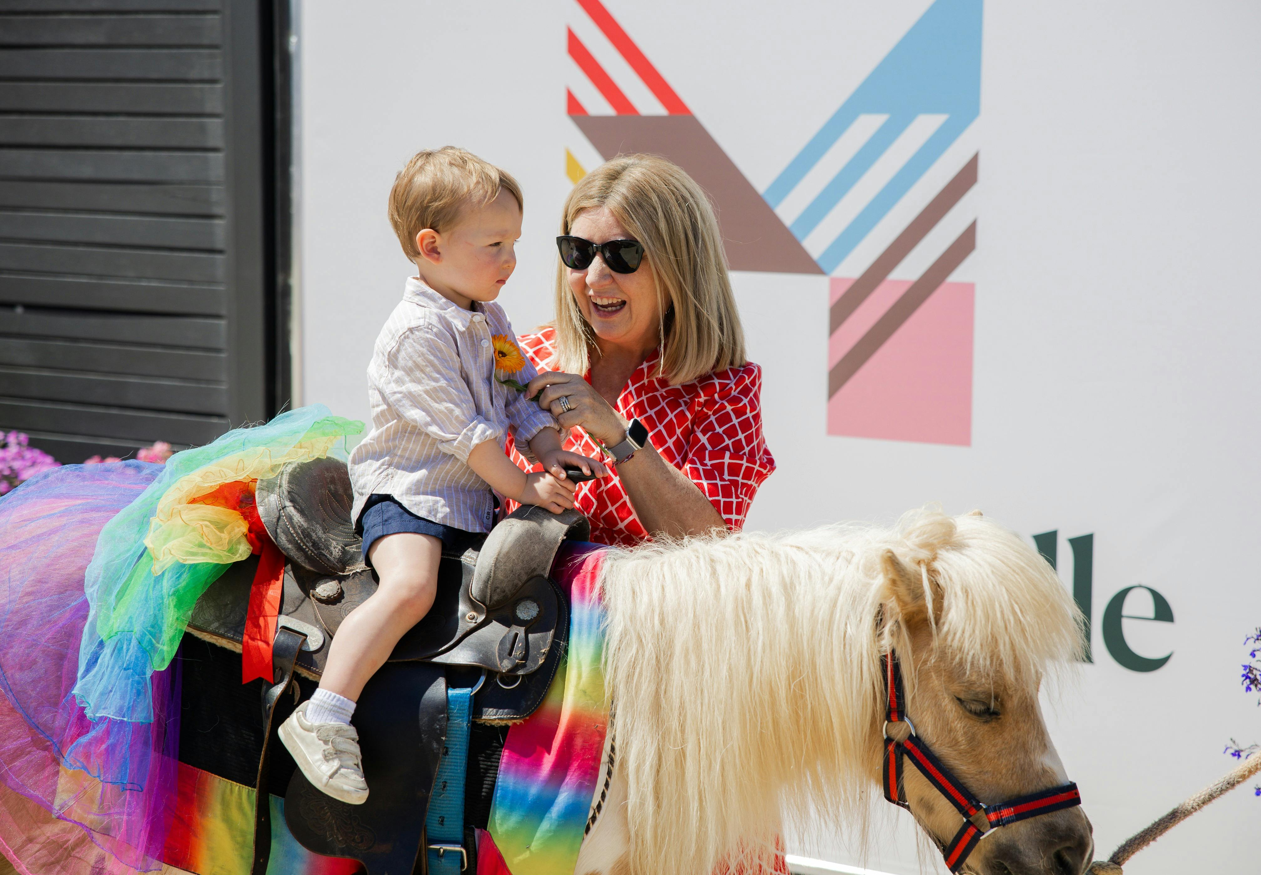 patrons enjoying the family zone at Morphettville Racecourse