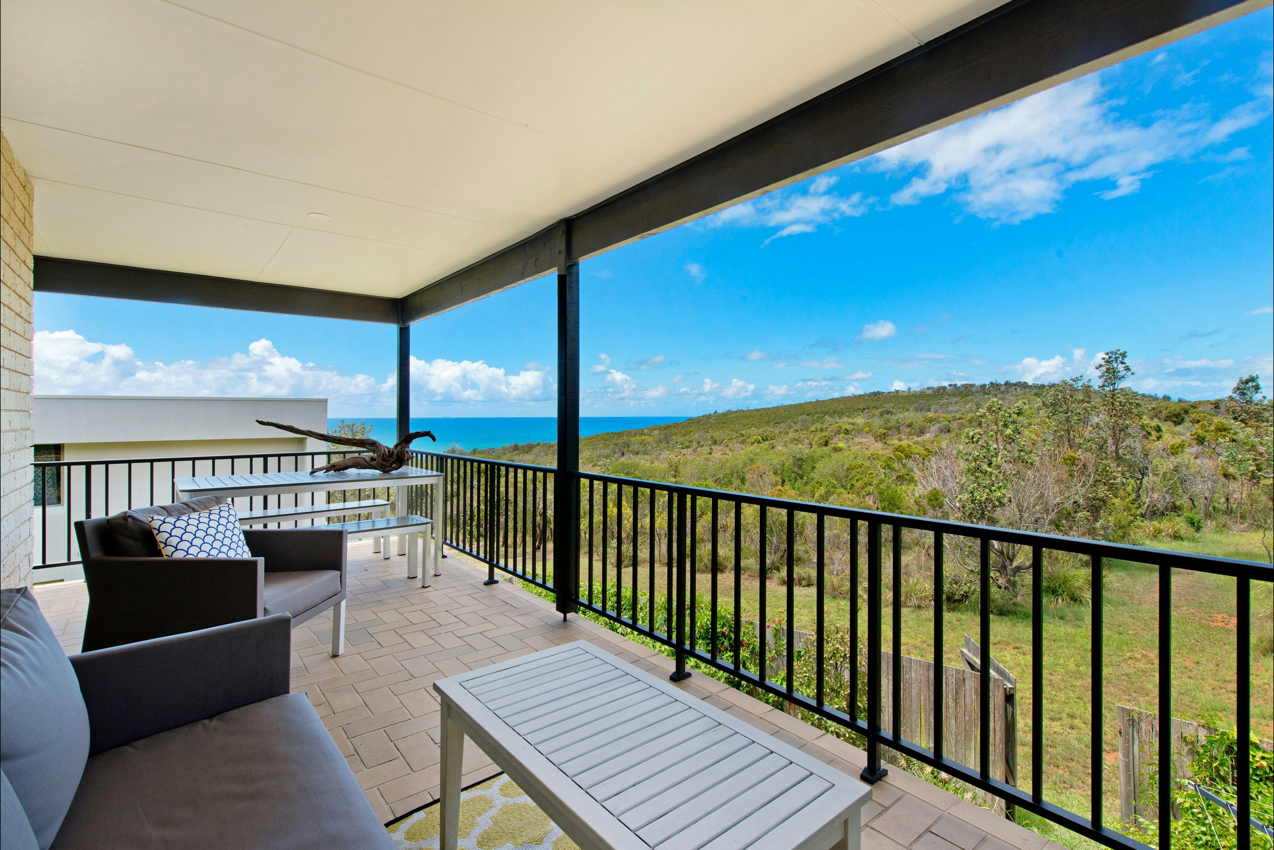 ocean and bushland views