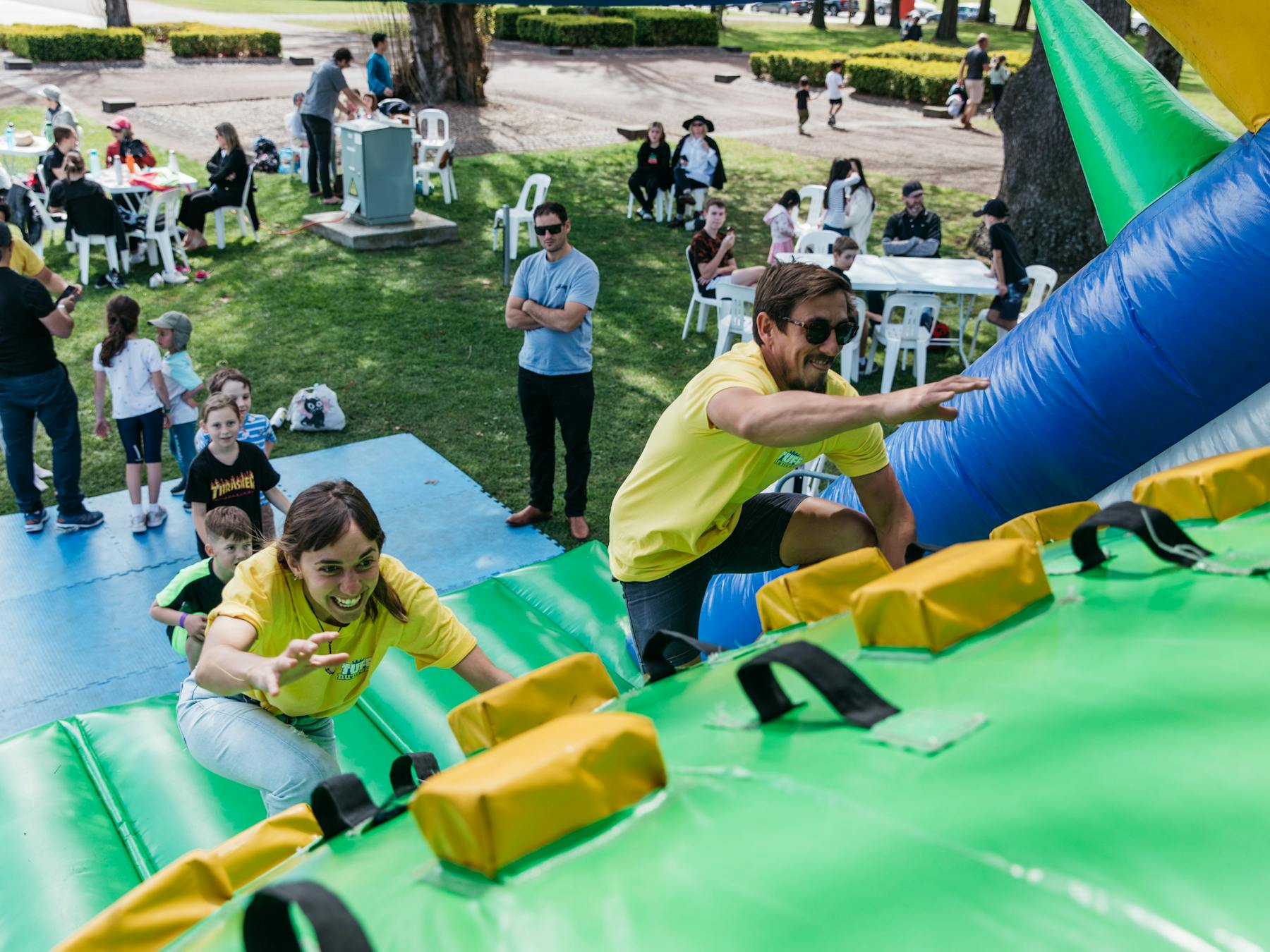 Staff having fun at Tuff Nutterz