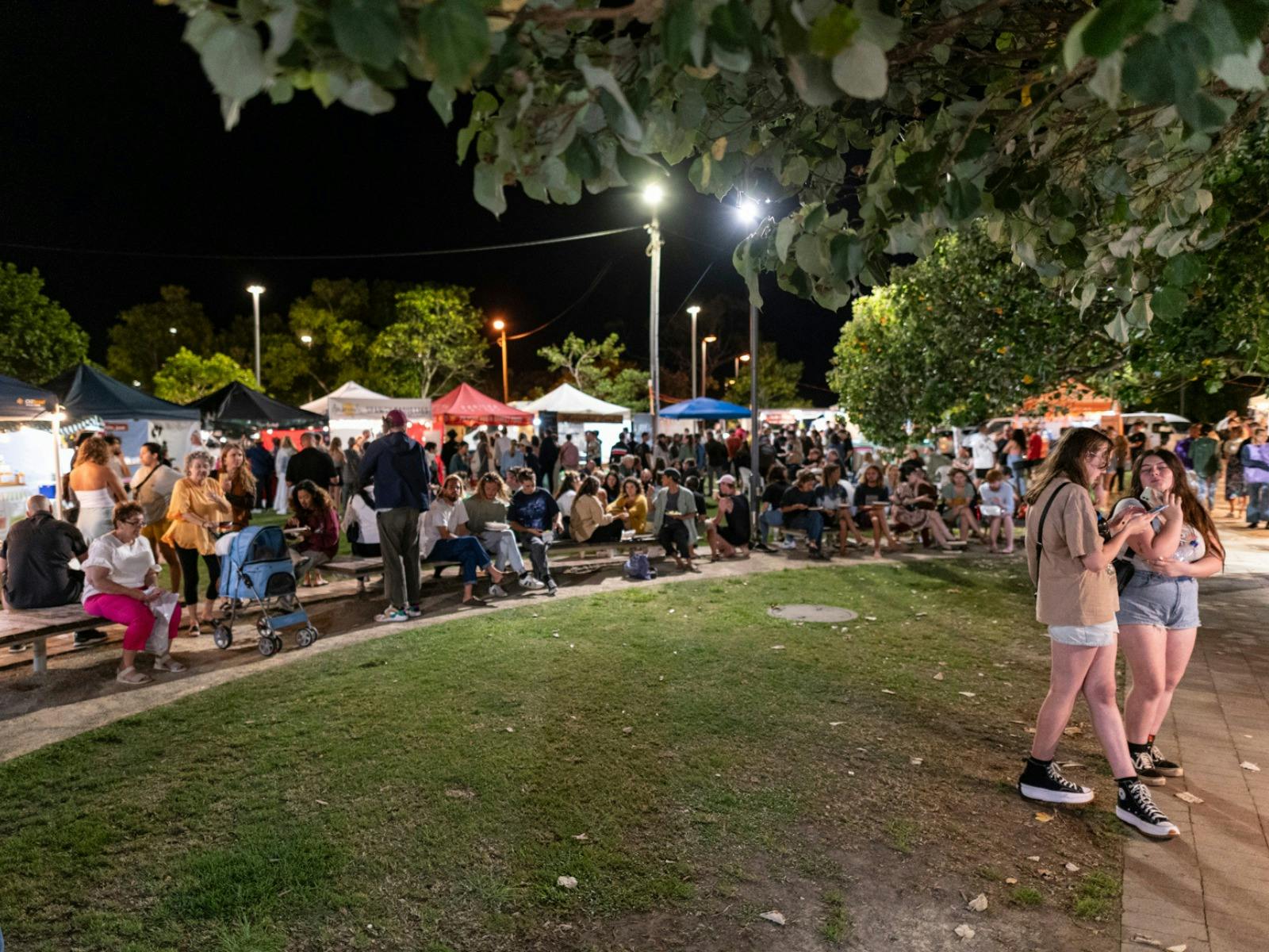 Experience the atmosphere at Byron Twilight Market every Saturday in Byron Bay