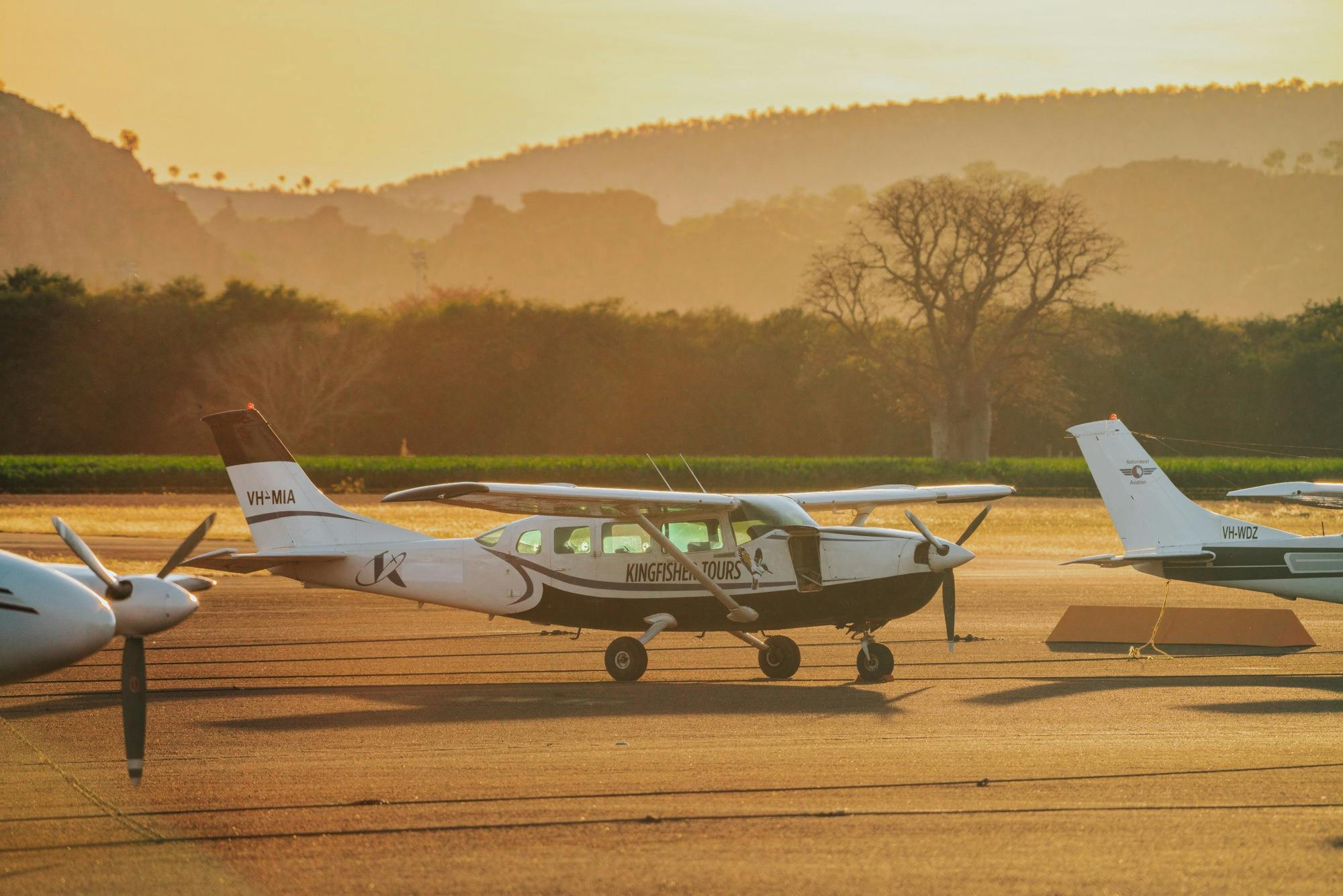 planes at airstrip