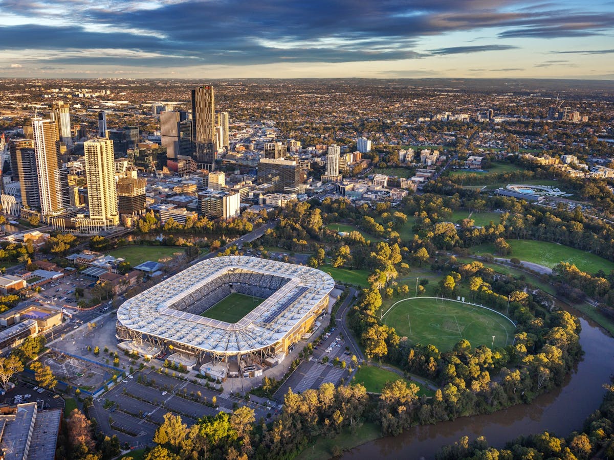 Western Sydney Stadium aerial image