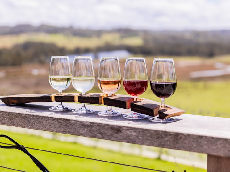 Enjoy the view while tasting Cupitt's selection of wines