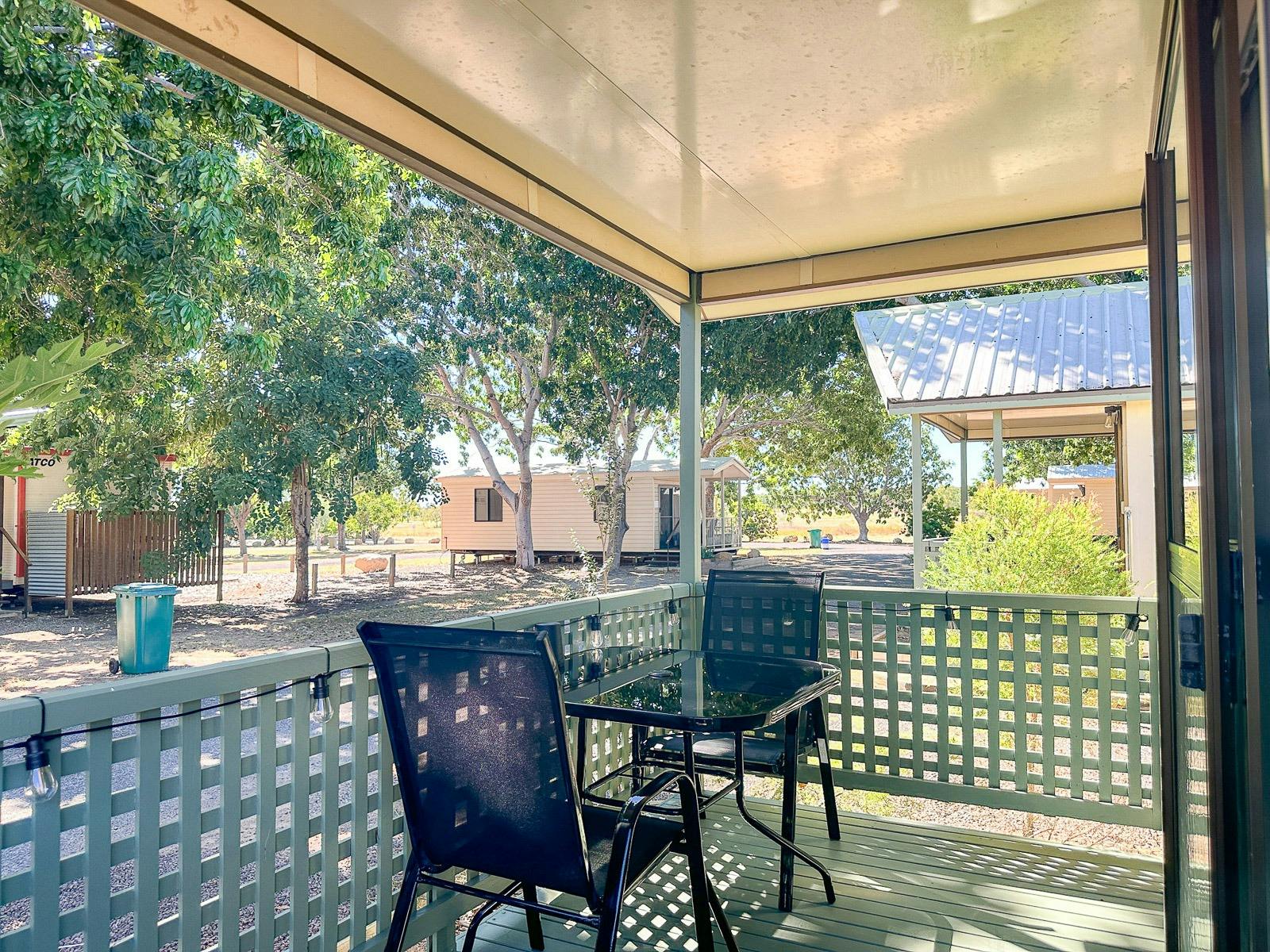 outback caravan park, outback queensland, spacious cabins, shady campground, camping,  caravan, stay