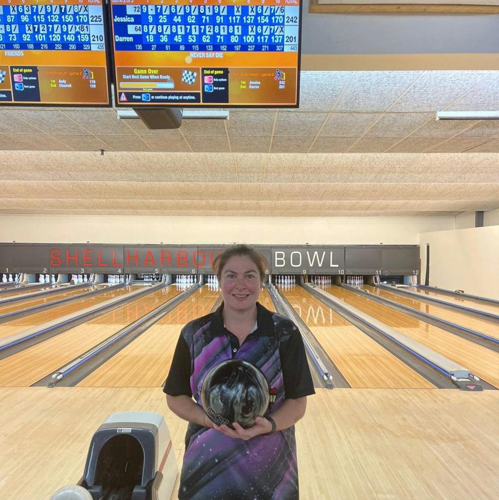 シェルハーバーテンピンボウリングでの競争