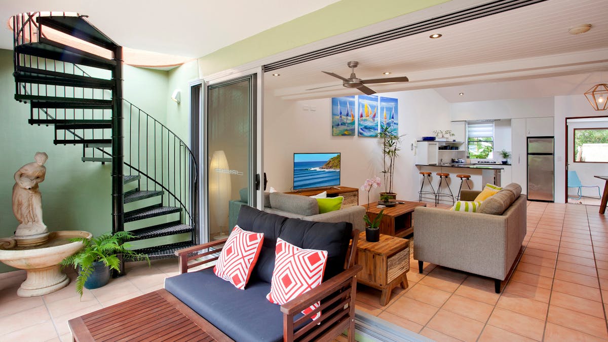 Lounge and balcony - roof top terrace apartments