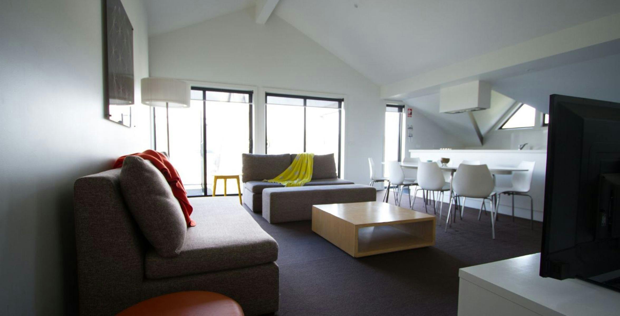 Unwind in your balcony spa or relax in front of the cracking fire. This large apartment has somethin