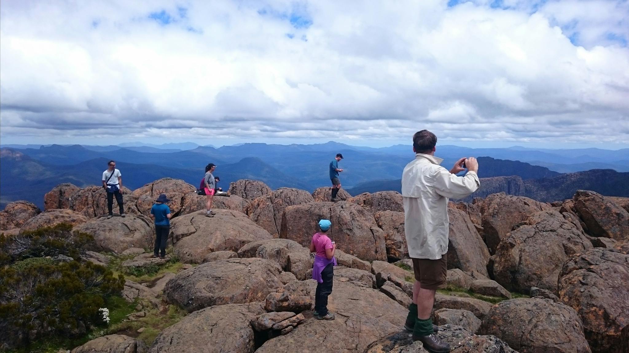 Summiting Mount Ossa