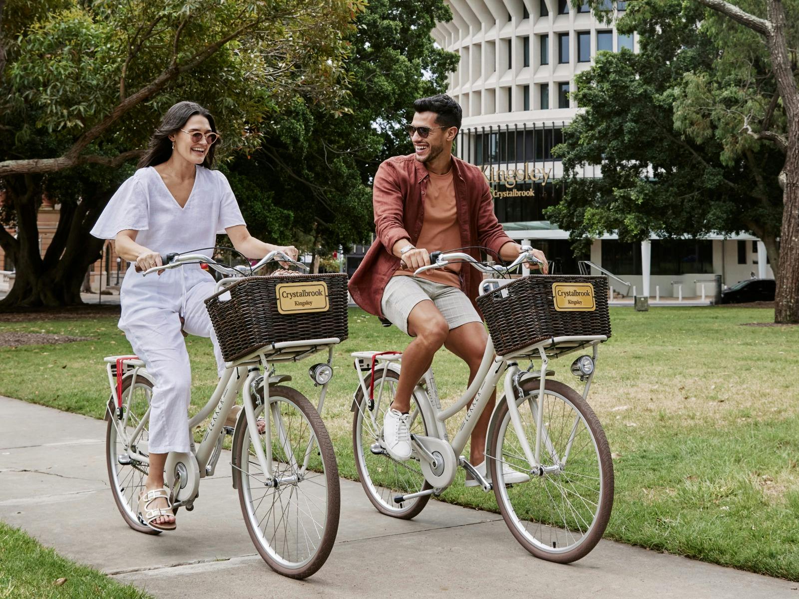 Crystalbrook Kingsley complimentary bikes in Civic Park