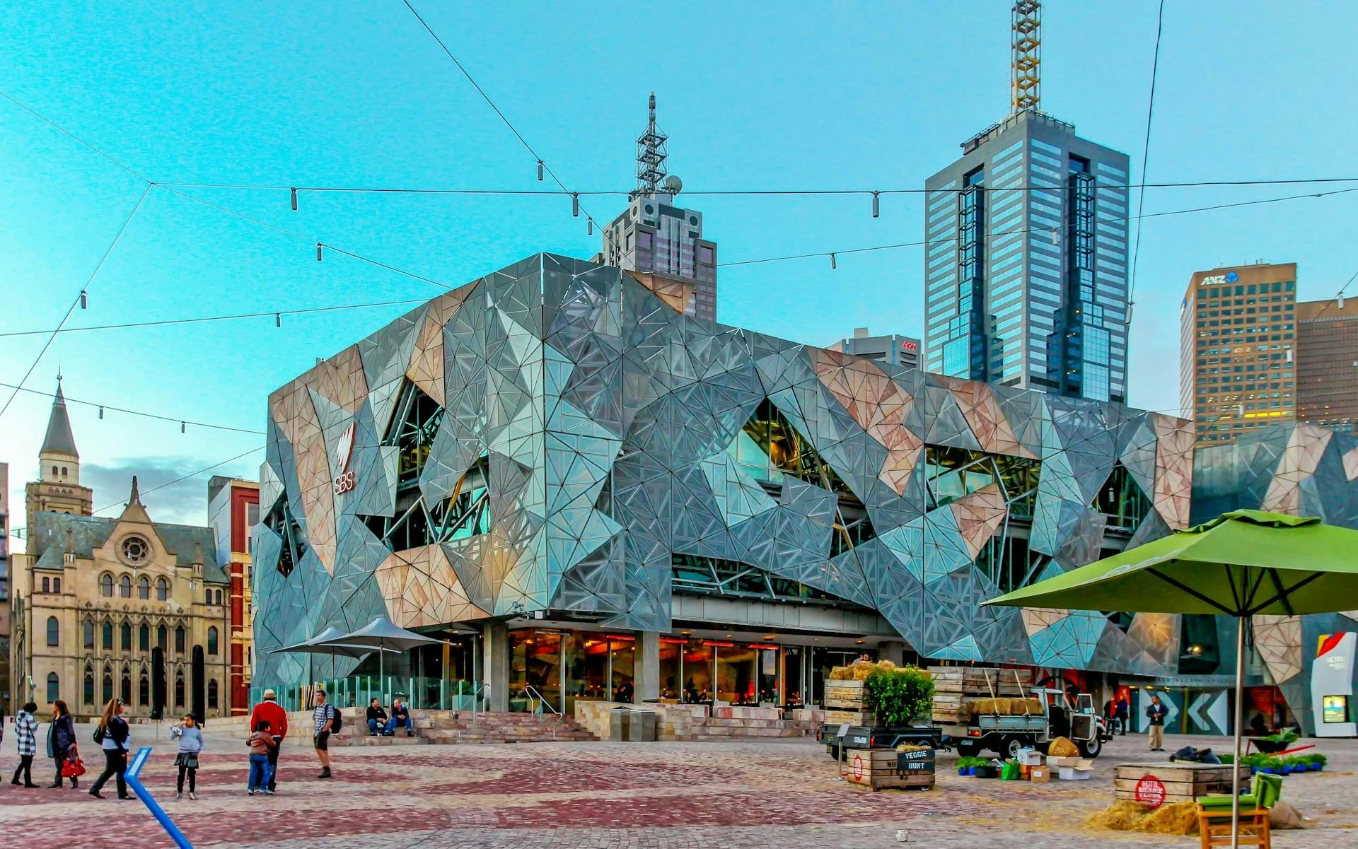 Federation Square's striking modern architecture
