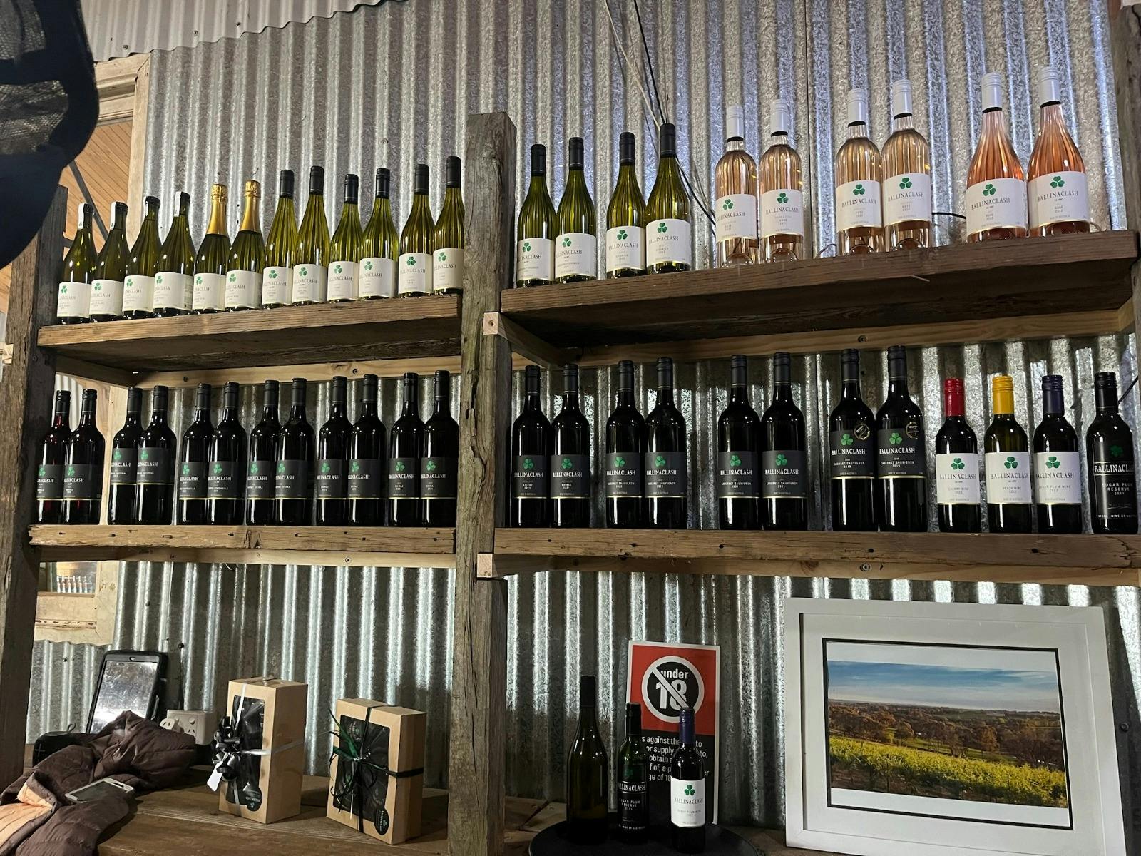 Ballinaclash Premium Wine Tasting