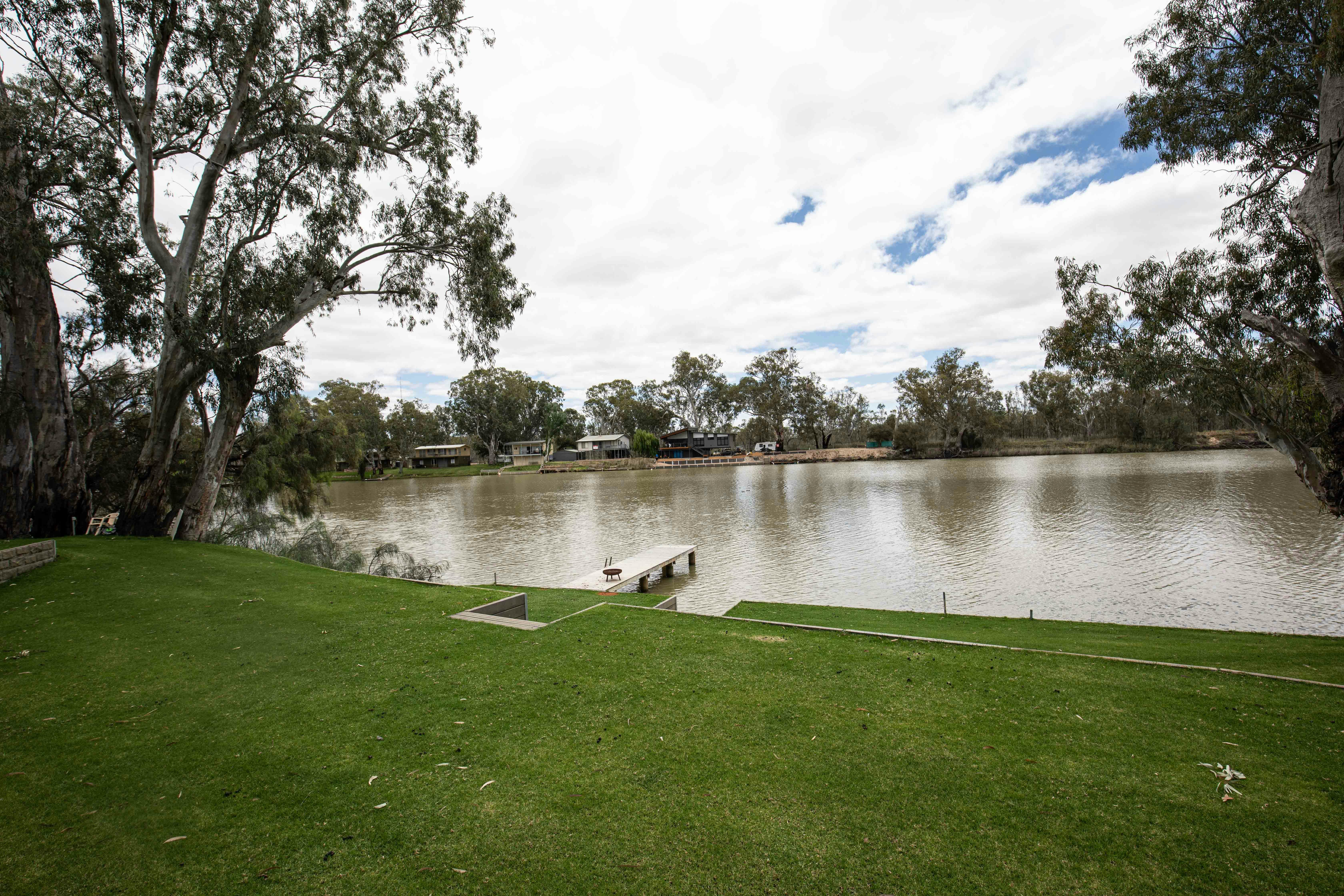 large riverfront area