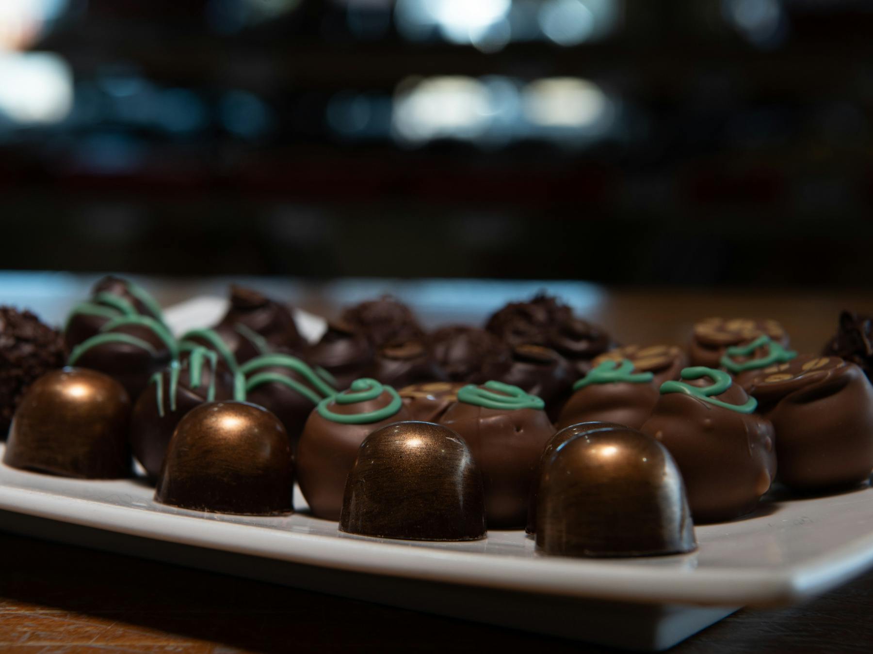 Dark chocolate and peppermint