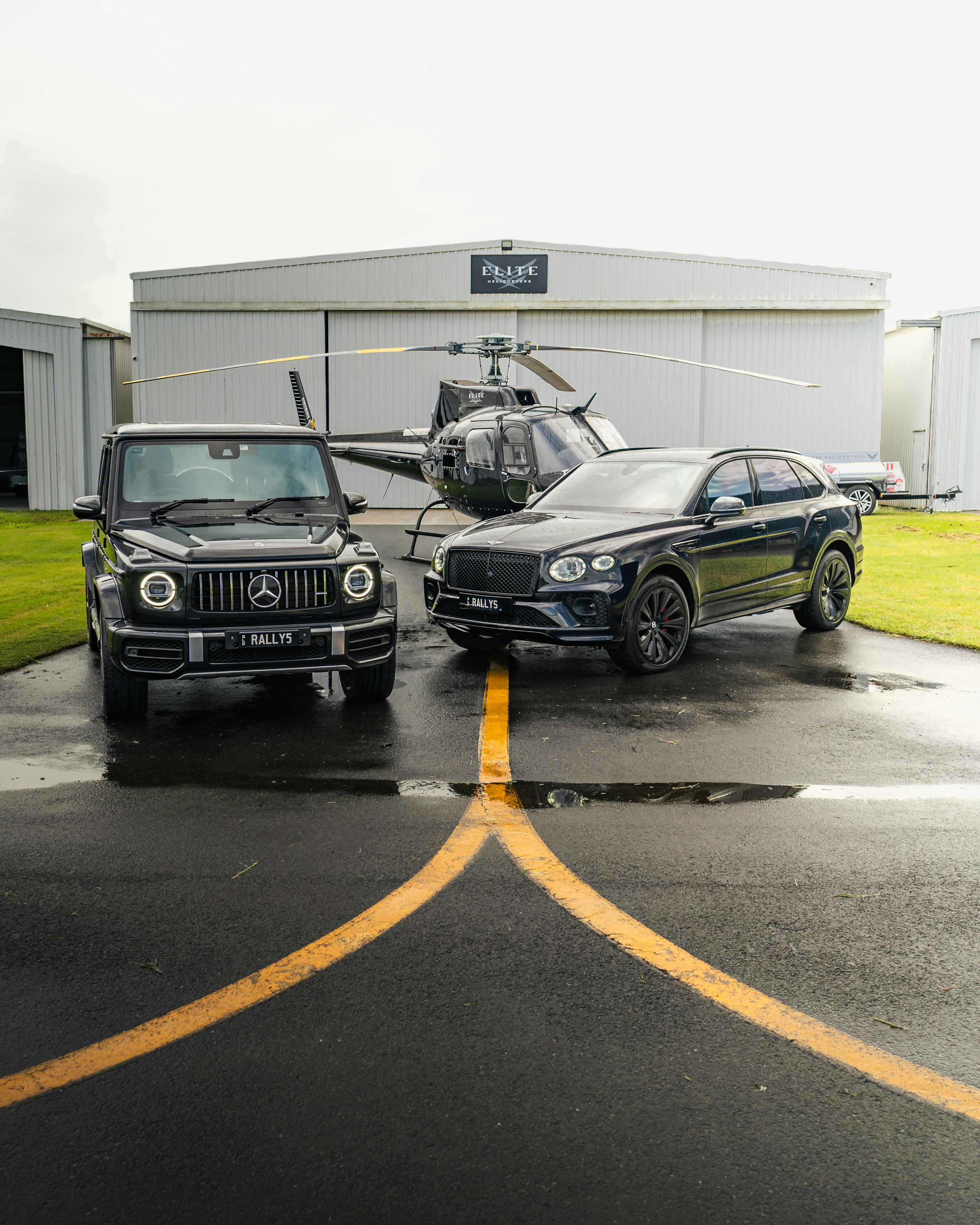 Book helicopter and vehicles!