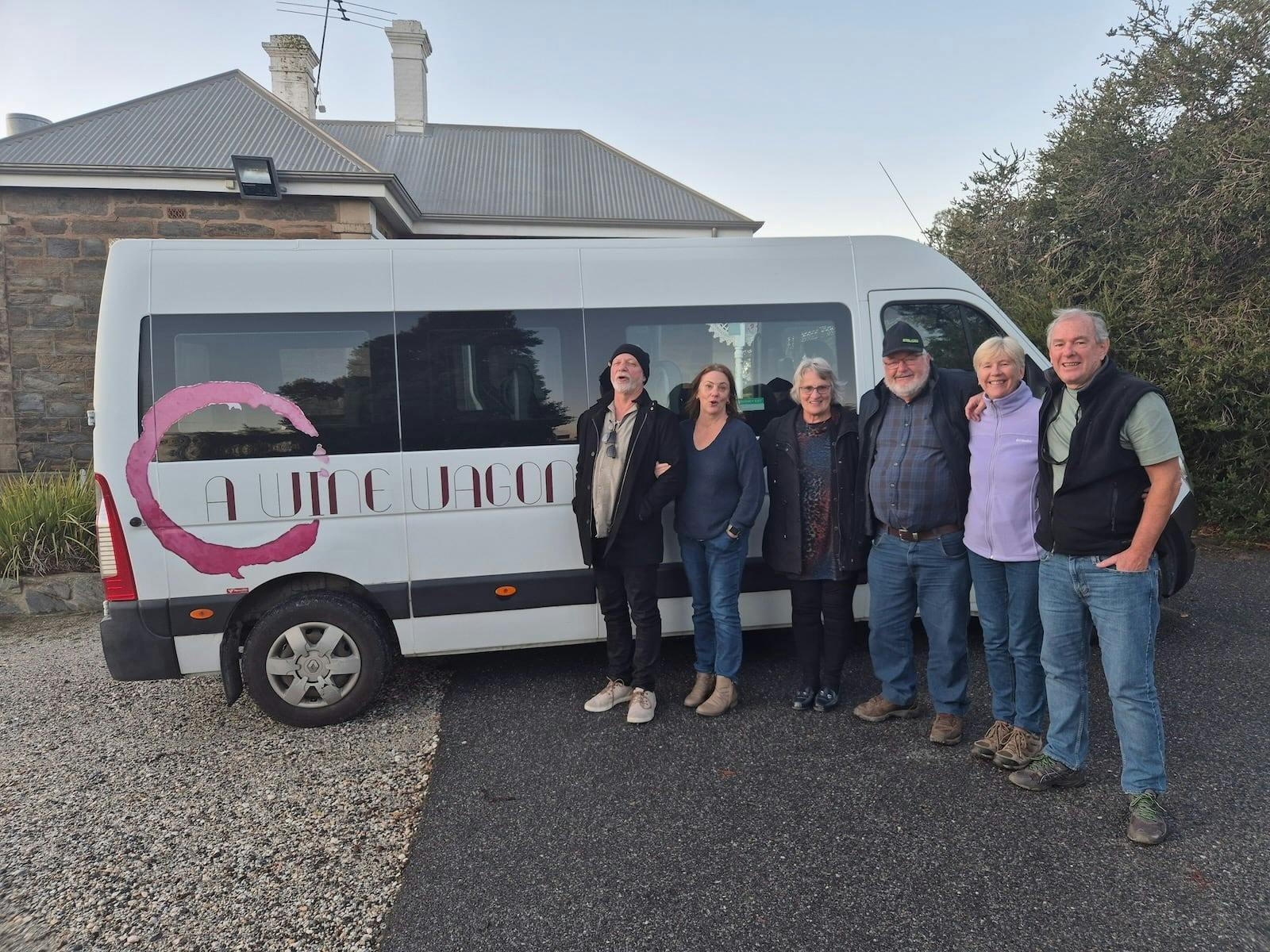 People joining A Wine Wagon tour