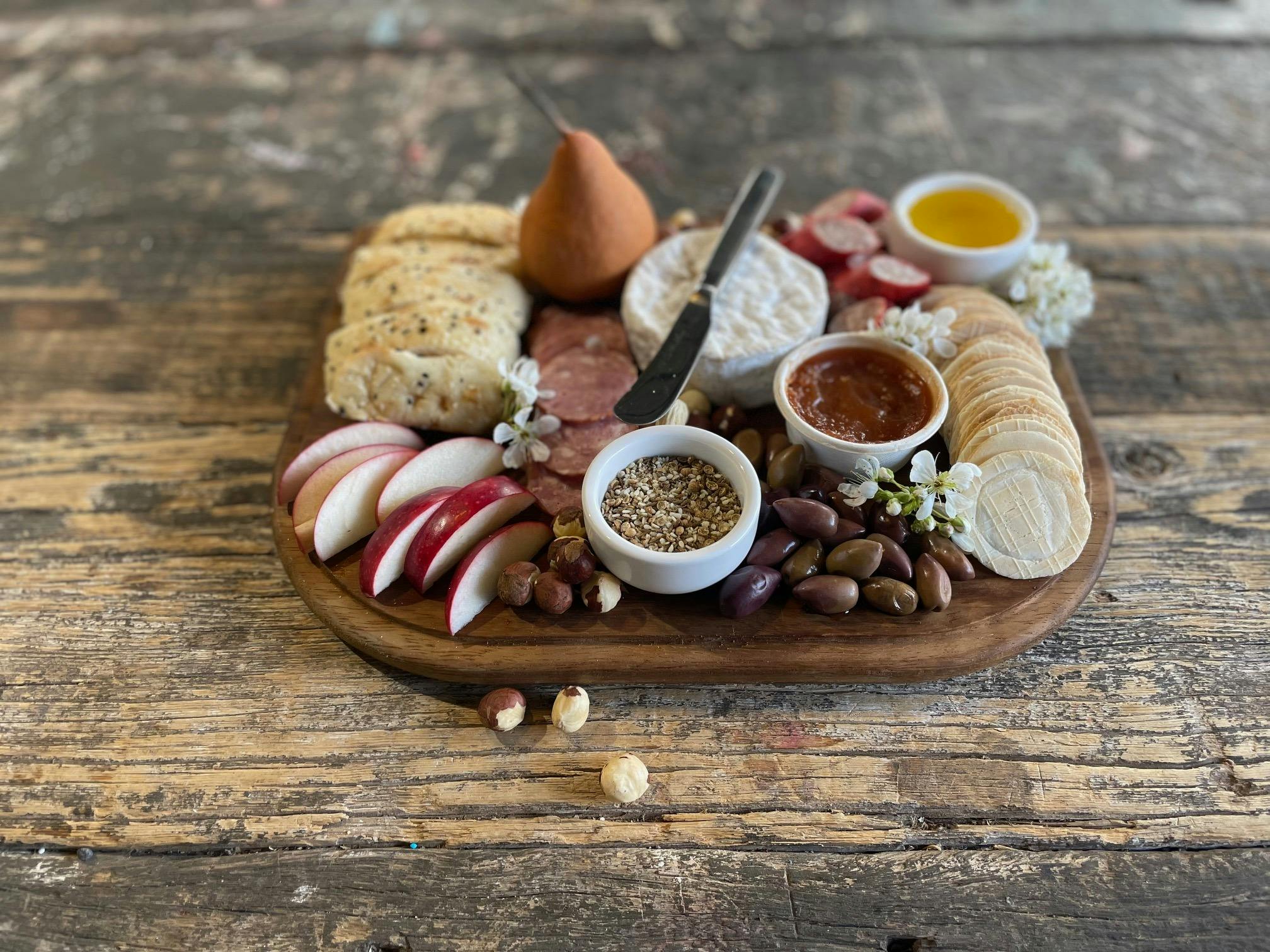 Grazing board full of local product