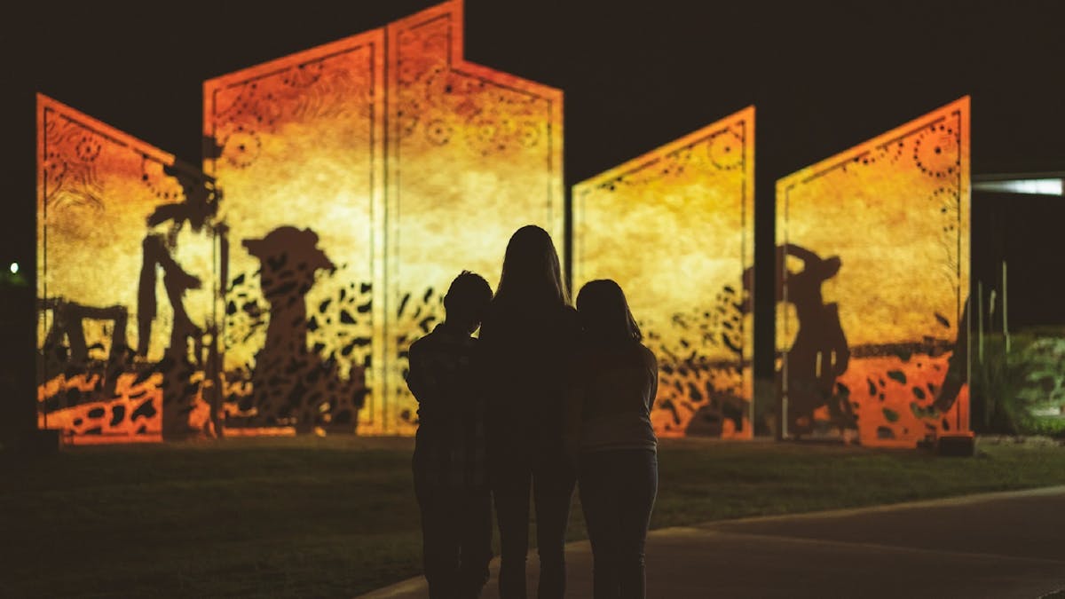 Light and Sound Show at the RM Williams Australian Bush Learning Centre