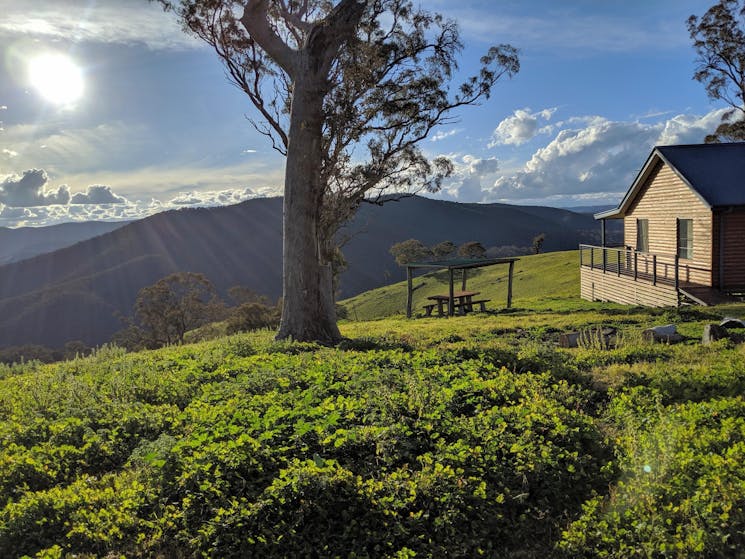 View from a mountain cabin at Turon Gates