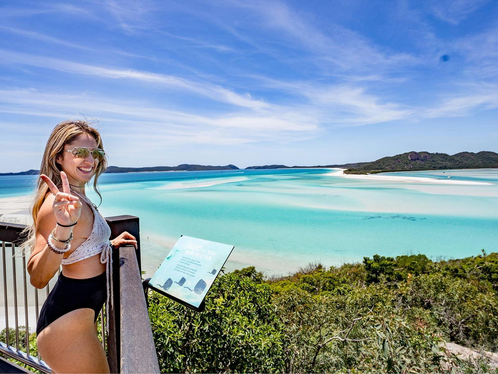 Girl at Hill Inlet look out.