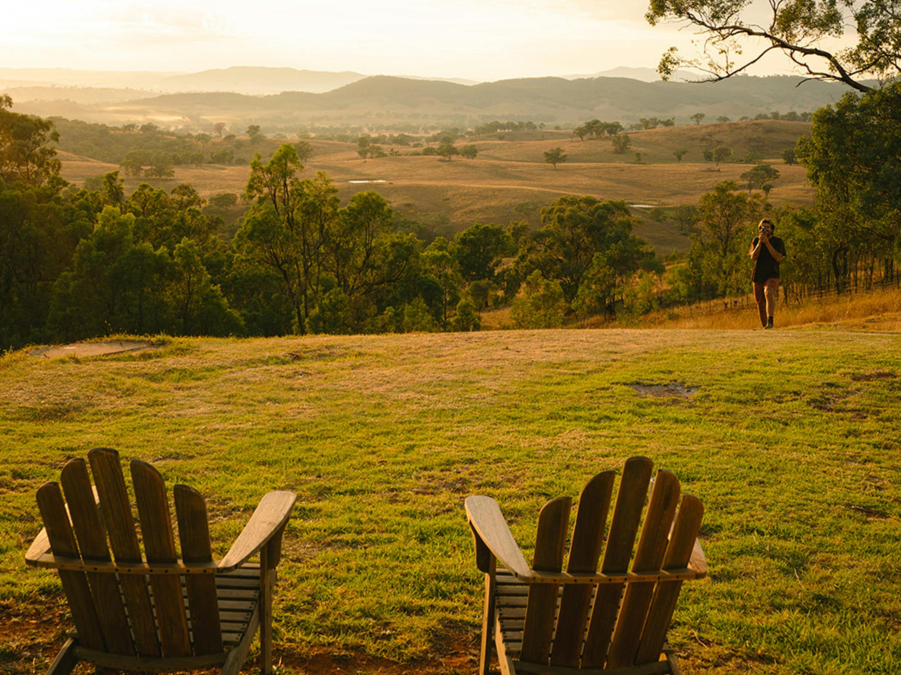 View of Mudgee's rolling hills