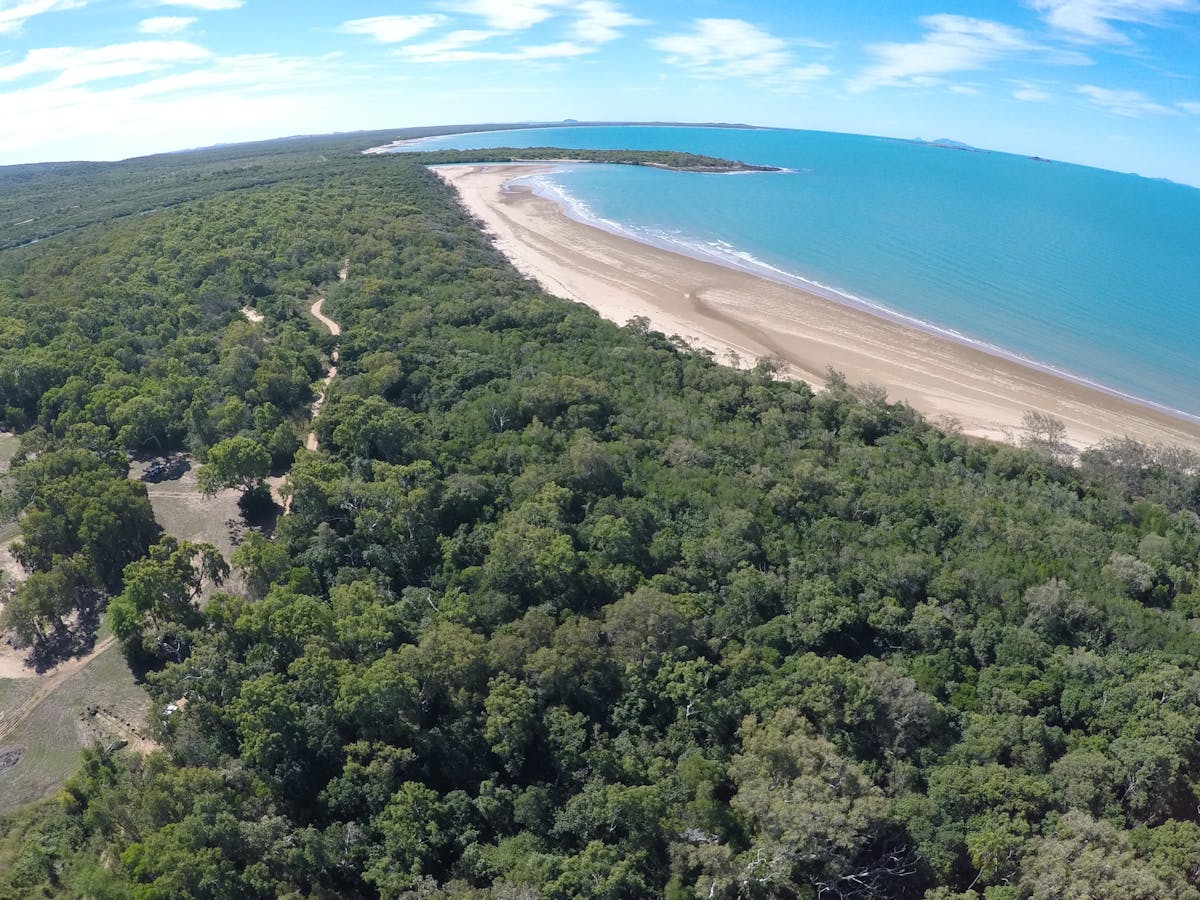 View of top corner of Park and onto the beach