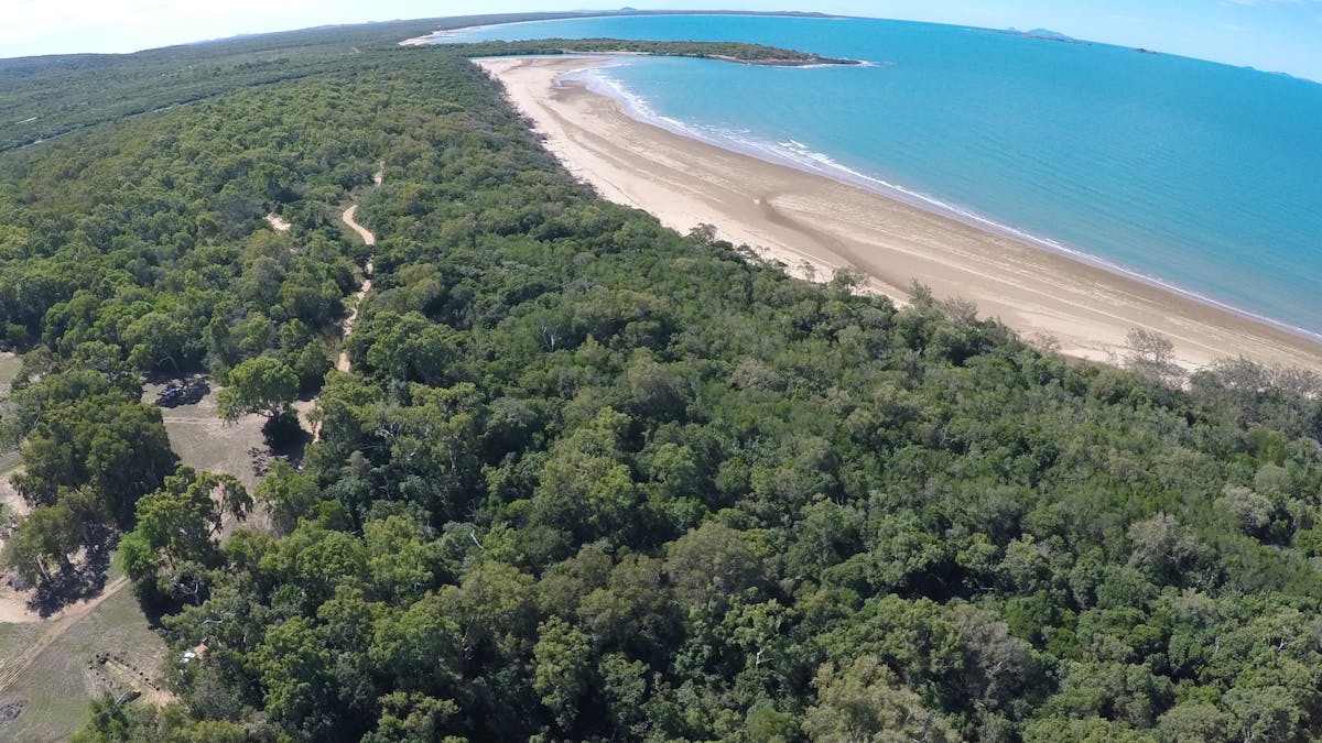 View of top corner of Park and onto the beach