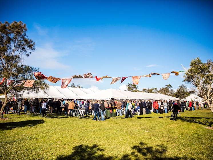 Marquees at the Byron Writers Festival