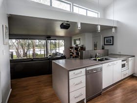 Modern spacious kitchen area