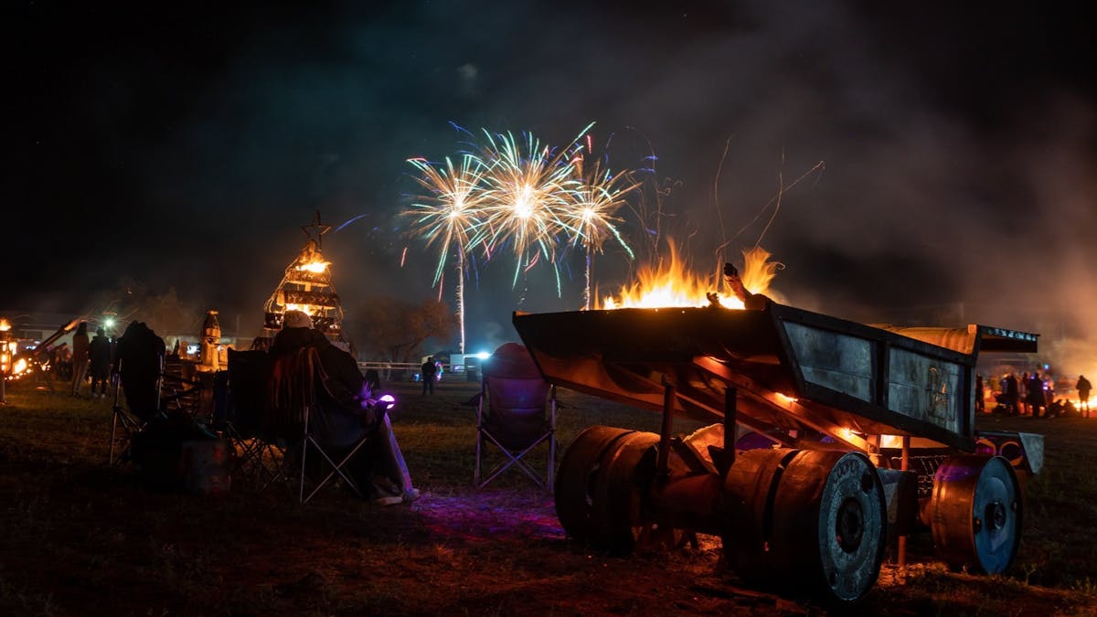 Killarney Bonfire Night Dump Truck and fireworks