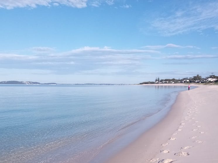 Tranquil and beautiful Jimmy's Beach - a bay beach great for swimming