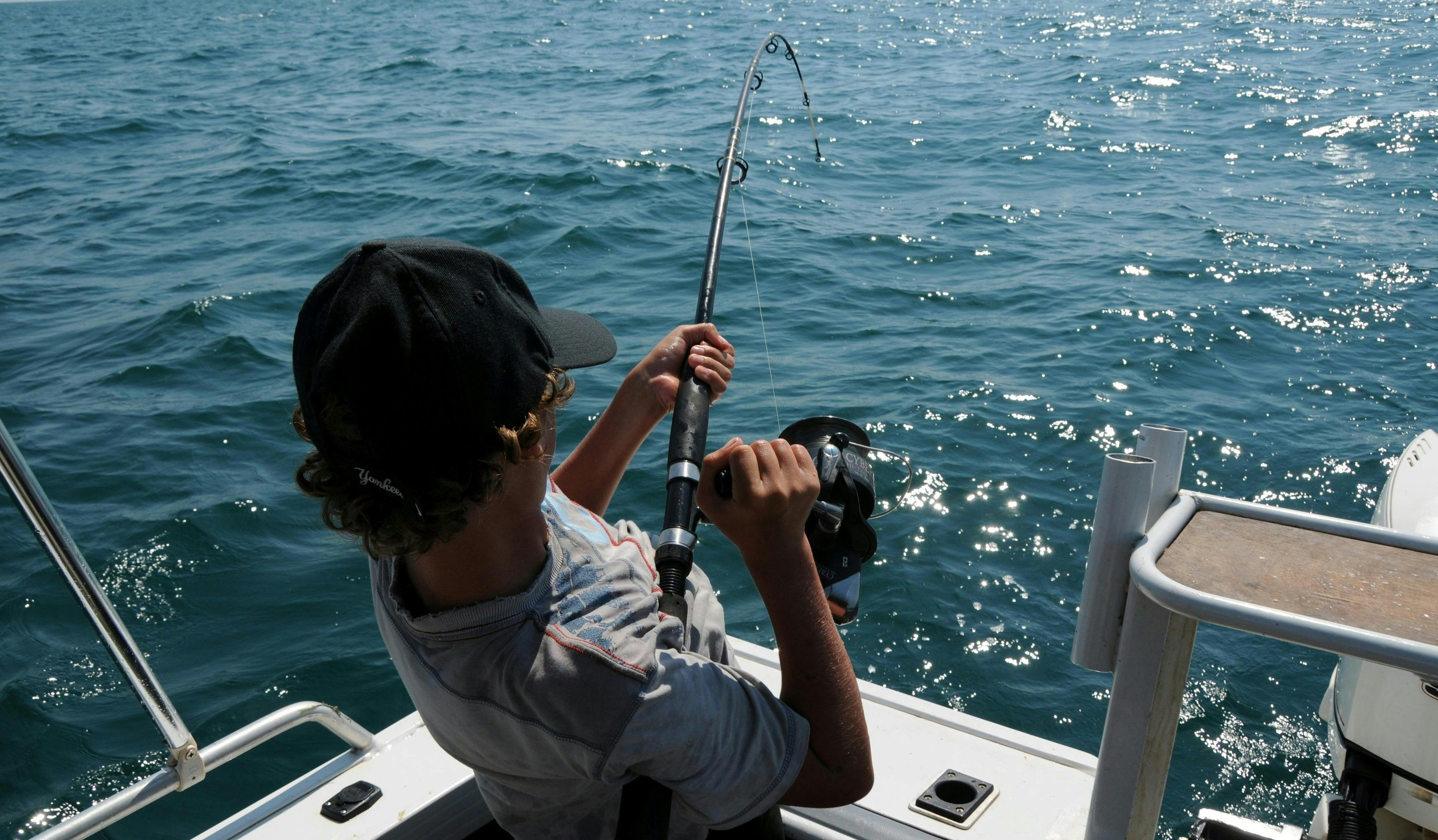 Fishing off boat