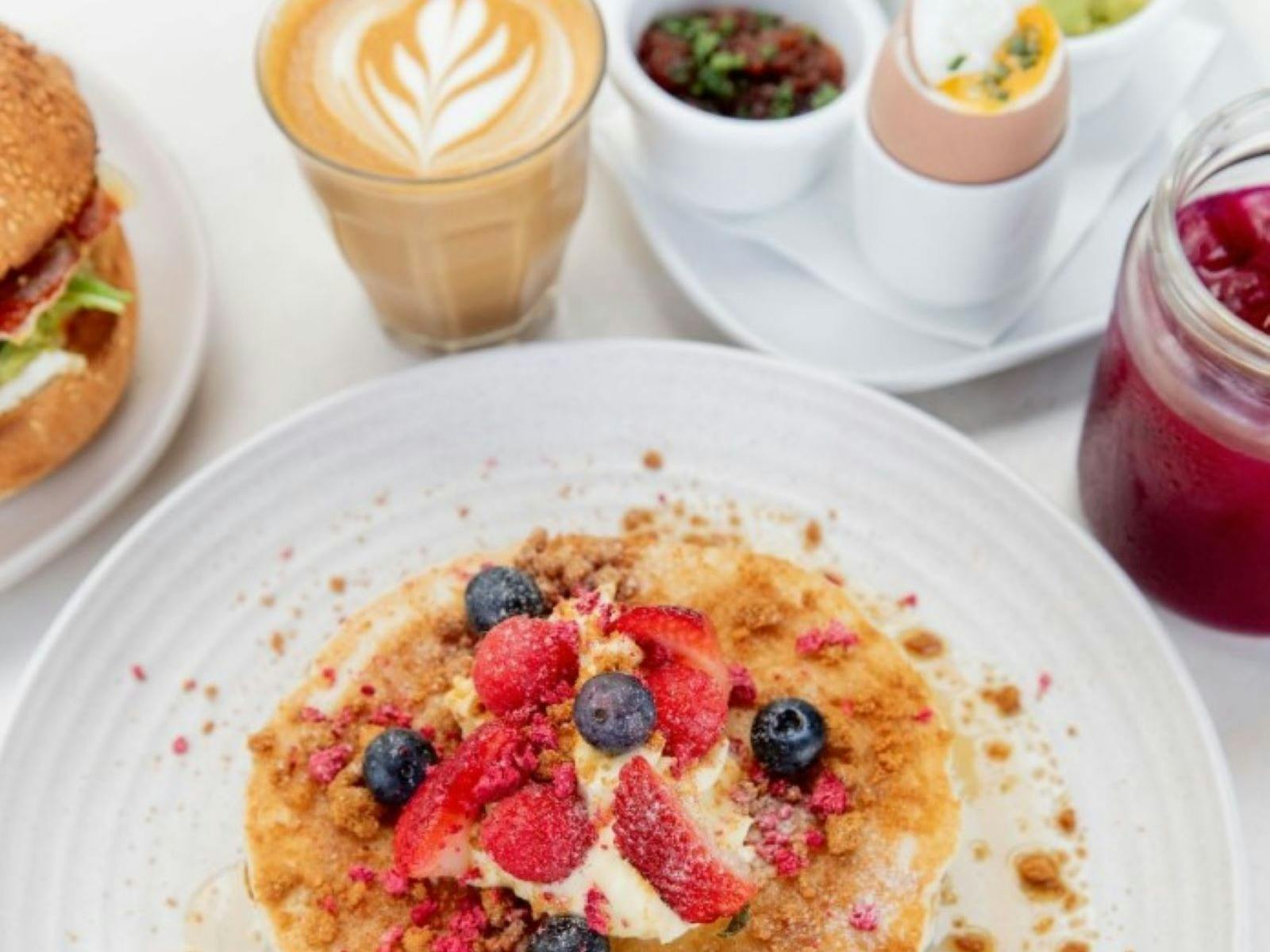 Pancakes and coffee