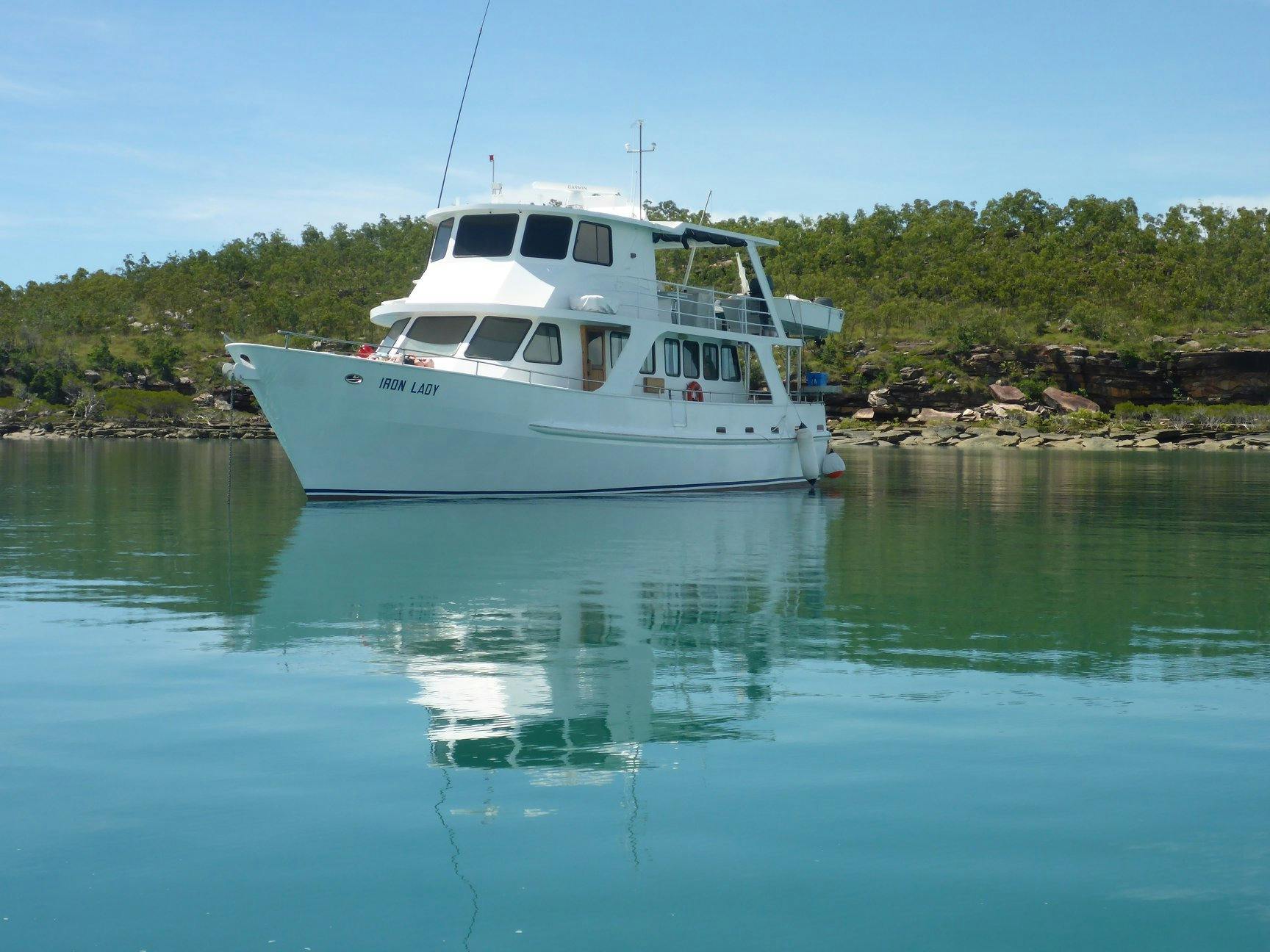 Iron Lady mothership anchored East Arnhem Land