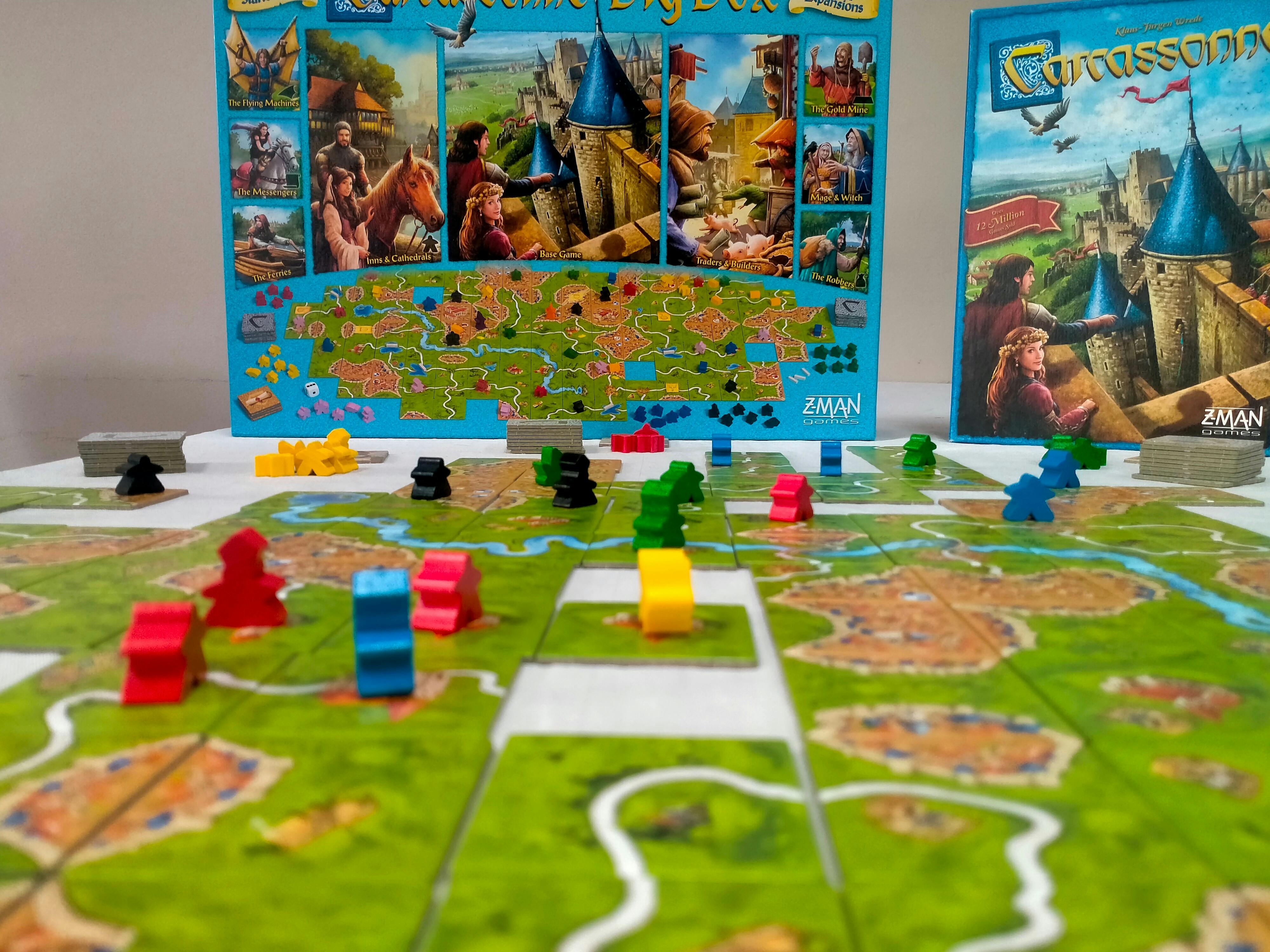 A beautiful tile placement game where you create walled cities, abbeys and roads and scoring points