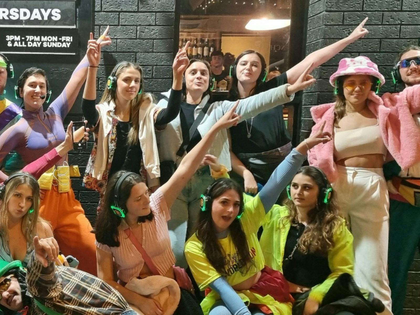 80s theme Silent Disco Walking Tour