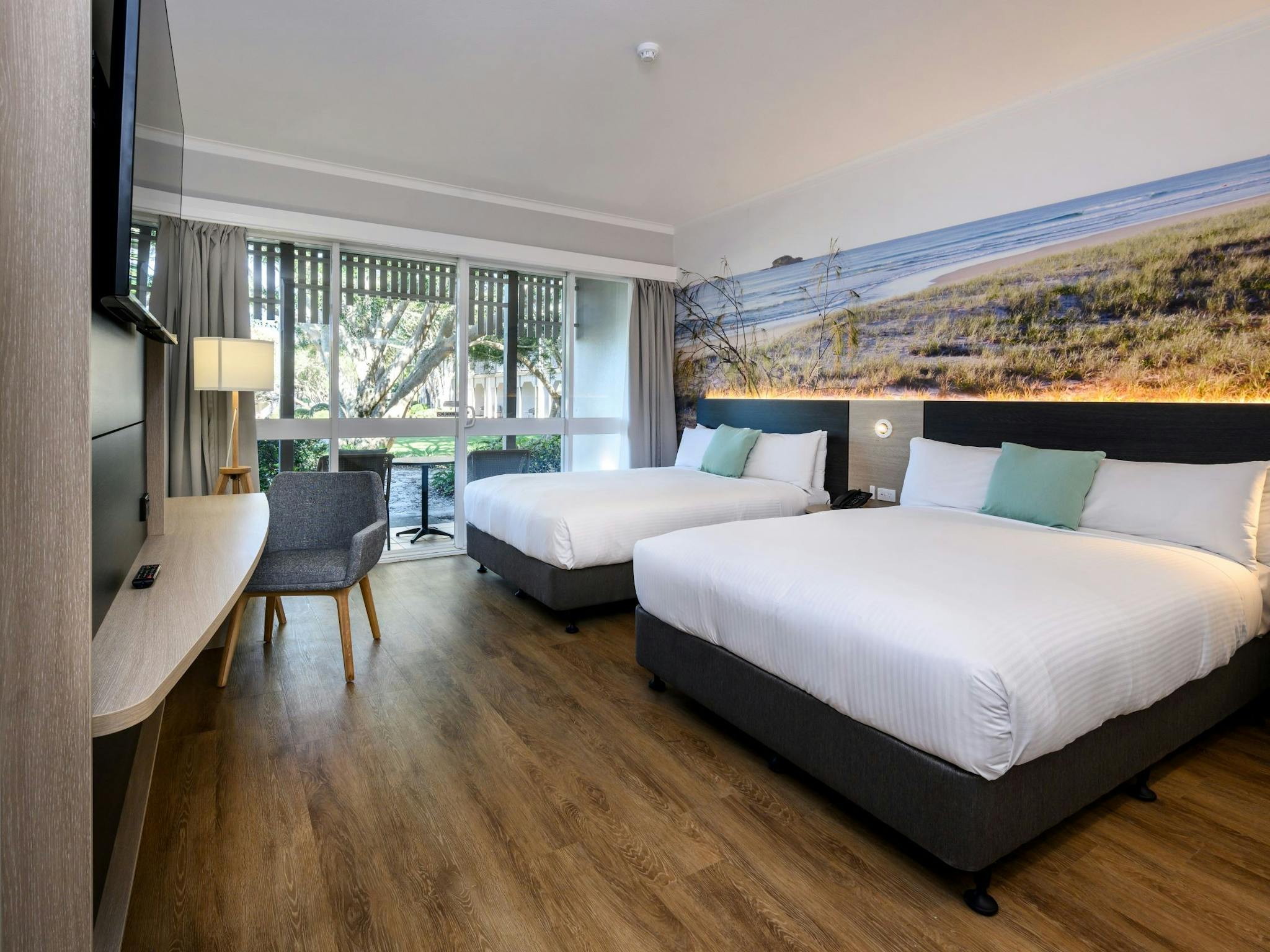 Executive Twin Room with 2x double beds lagoon view at Novotel Sunshine Coast Resort Executive Twin Room with 2x double beds lagoon view at Novotel Sunshine Coast Resort