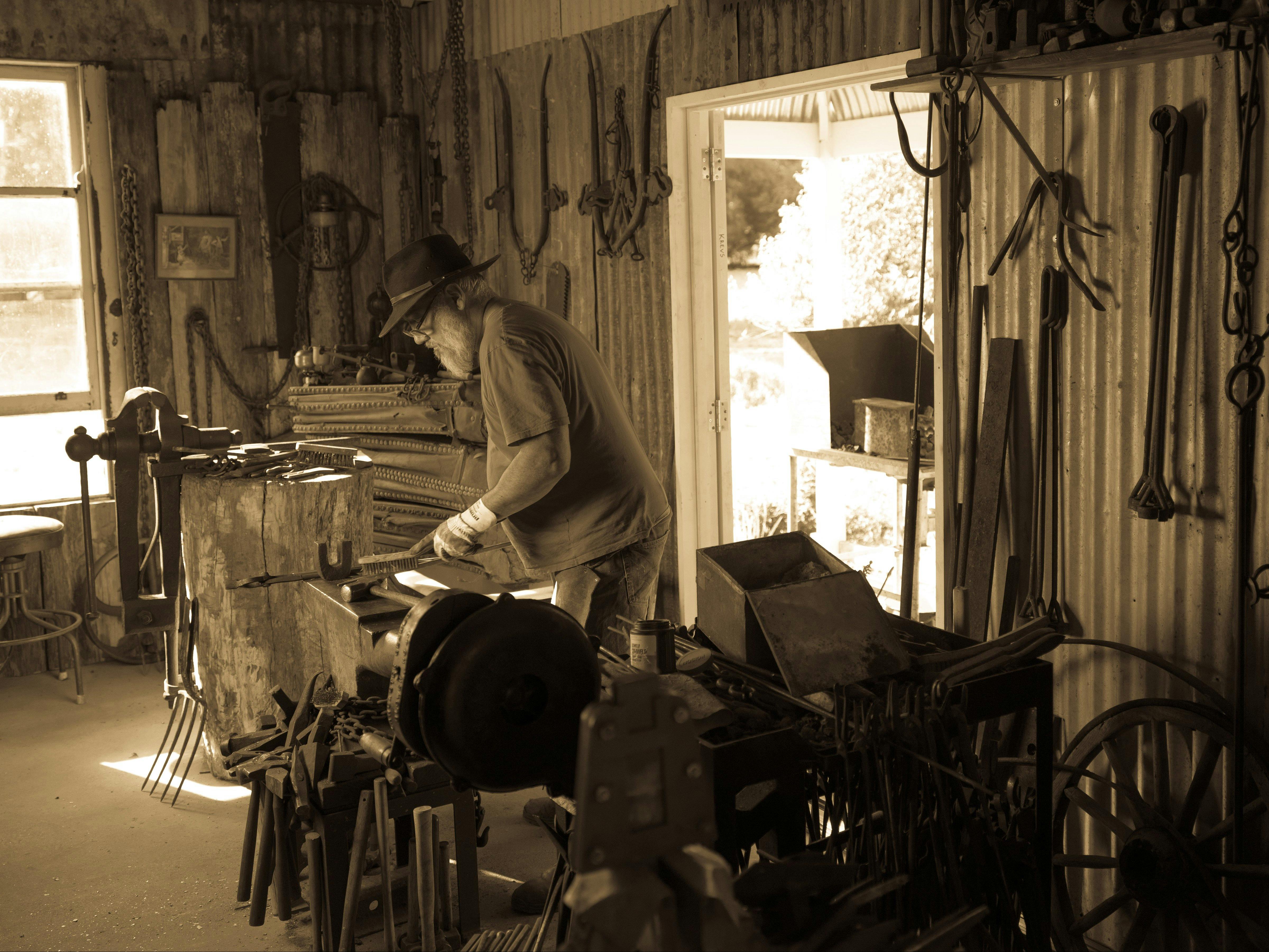 Blacksmith at work