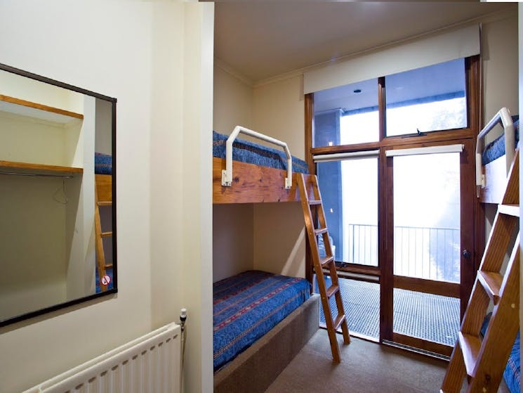Four share bunk room