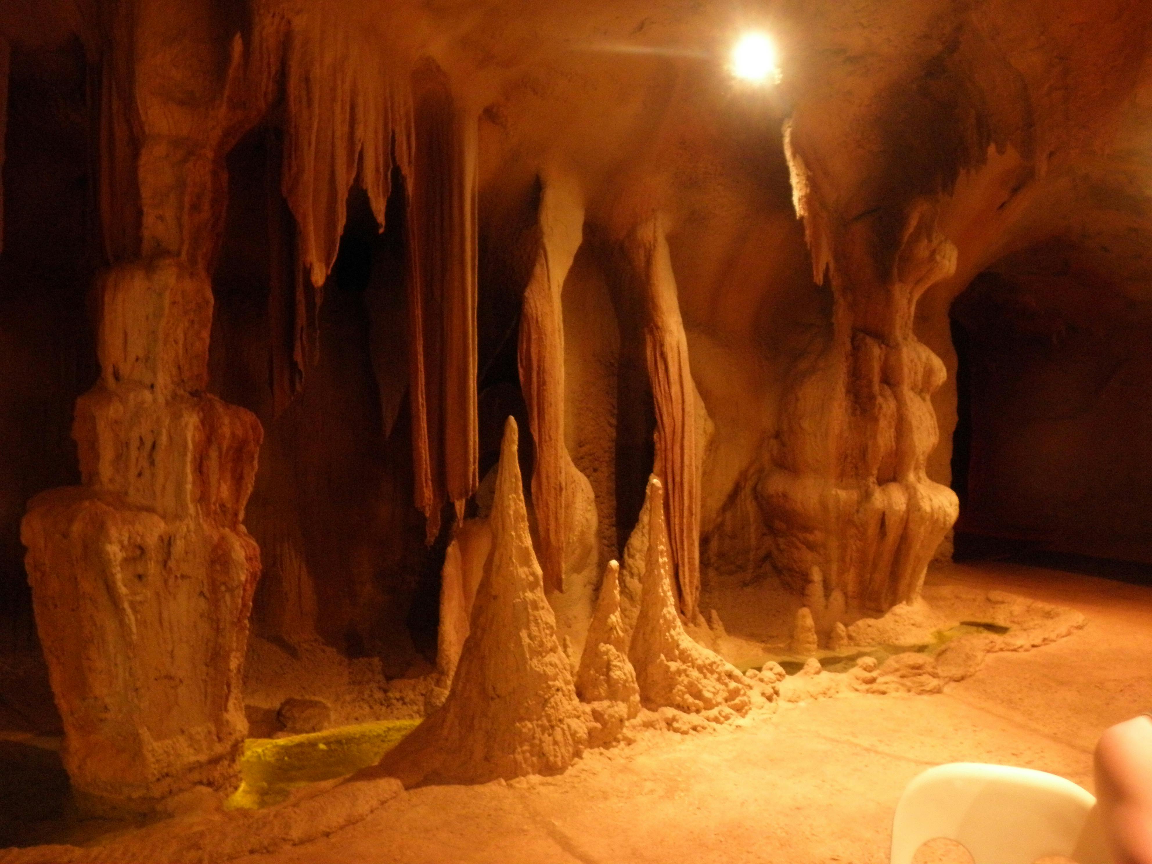 Part of the artificial cave that harbours very real glow worms