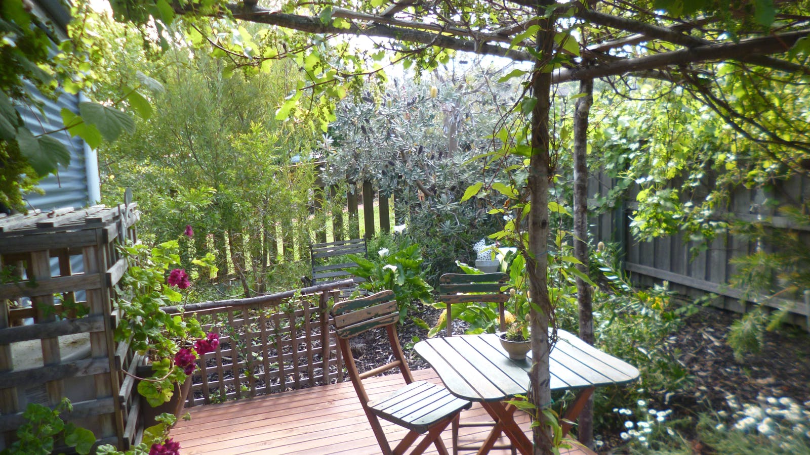 A Delightful Private Deck on Your Doorstep