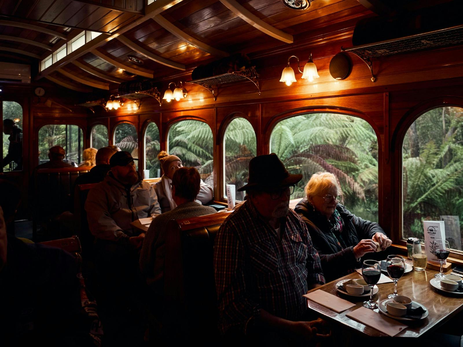 Passengers onboard a carriage