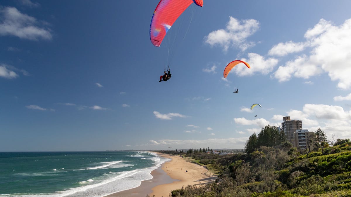 Tandem Paragliding at Point Cartwright