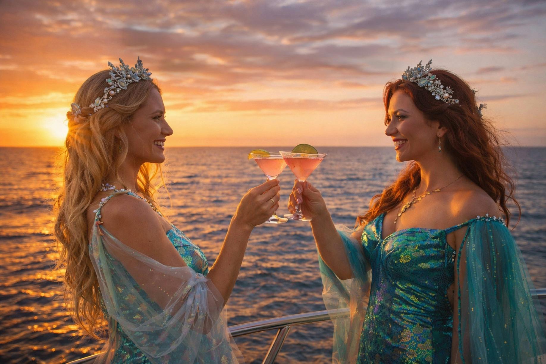 Mermaids & Moonlight - Enchanted ocean cruise with cocktails, shimmering dresses and beautiful vibes