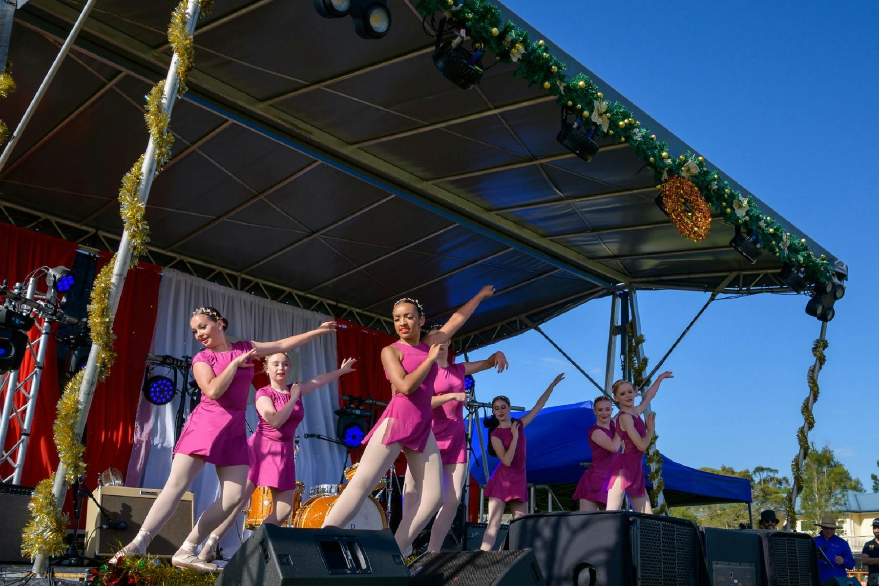 Megan Phillips Dance Group performs to the crowd