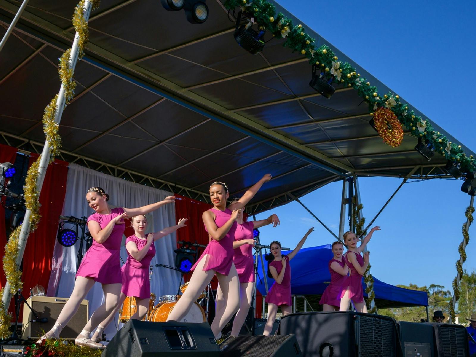 Megan Phillips Dance Group performs to the crowd