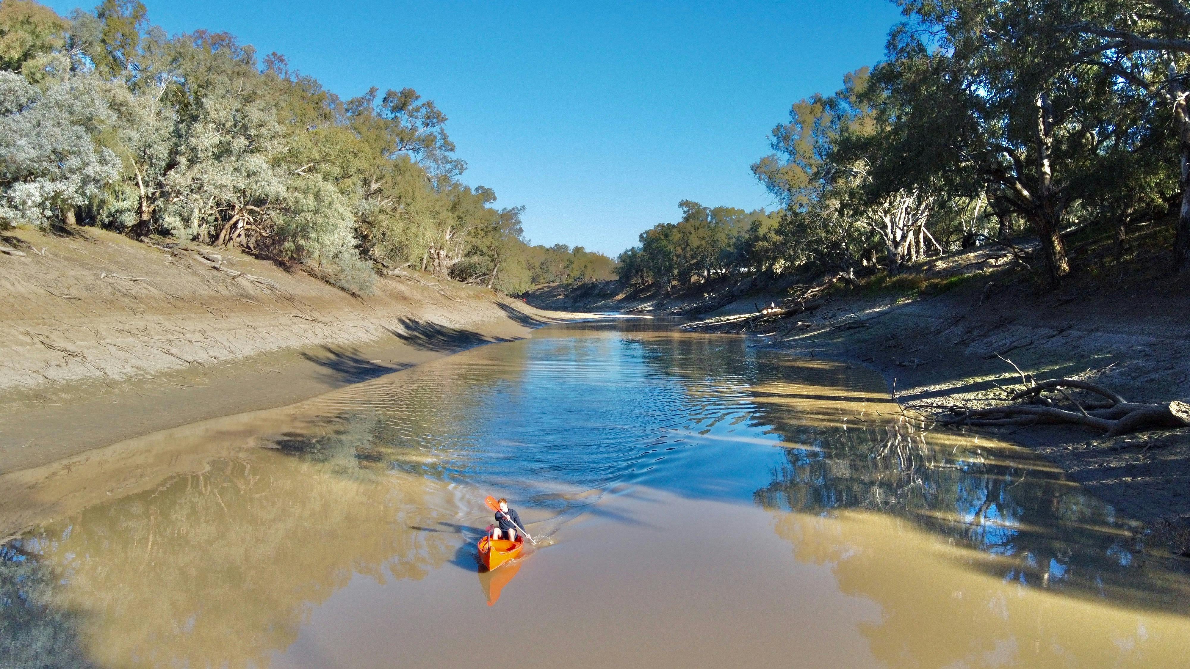 Outback NSW station canoeing