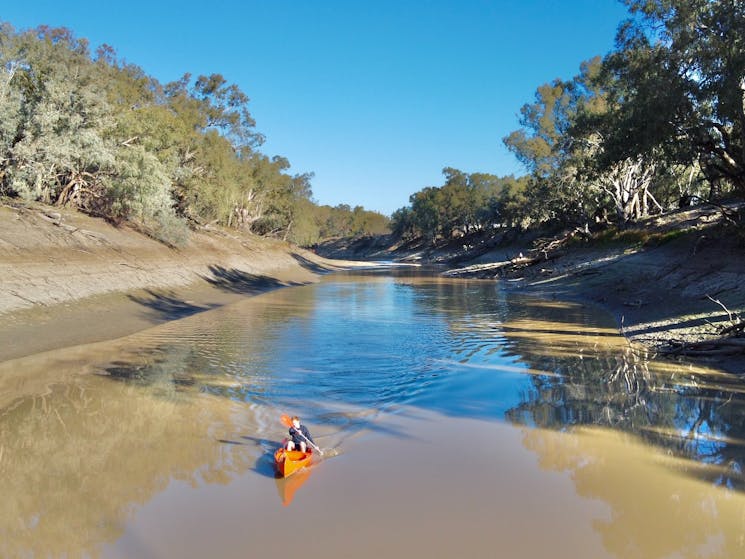 Outback NSW station canoeing