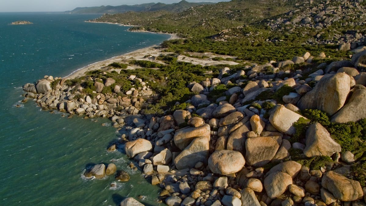 Boulders on coastline fo Cape Melville
