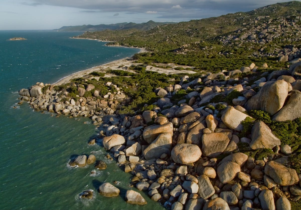 Boulders on coastline fo Cape Melville